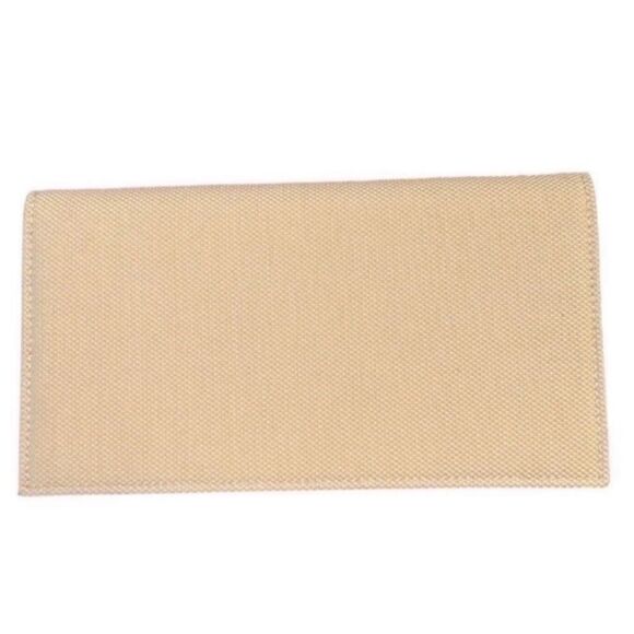 Authentic BVLGARI Canvas/Leather Beige/Plum Long bifold Wallet - Picture 2 of 10